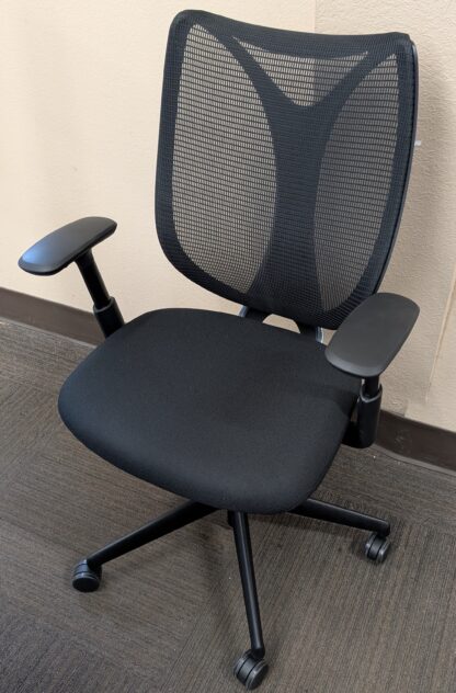 Teknion Sabrina Black Fabric/Mesh Task Chair - New Surplus