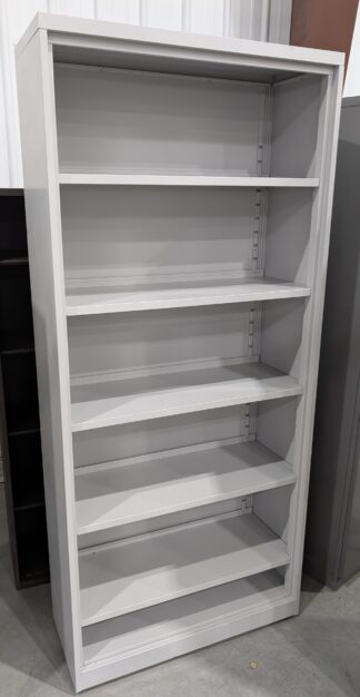 Steelcase Grey 3'x15"x81"H Steel Bookcase - Used