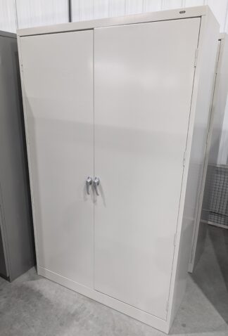 Tennsco Grey 42"x18"x78"H 2-Door Storage Cabinet - Used