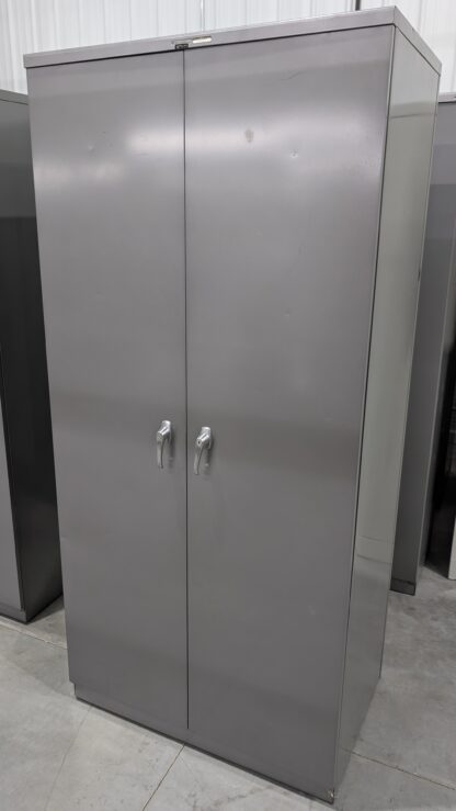 Grey 3'x2'x78"H 2-Door Storage Cabinet - Used