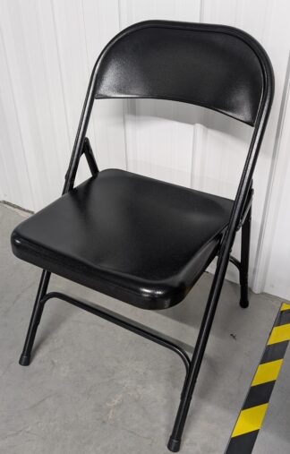 Black Steel Folding Chairs - Used