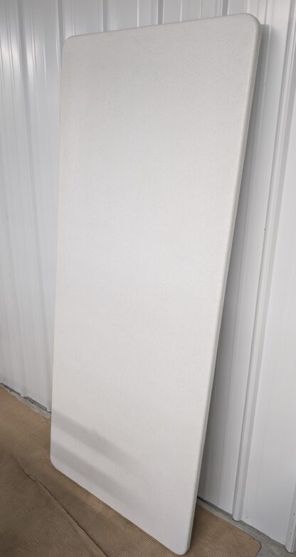 White Speckled 6'x30" Blow Mold Folding Table - Used