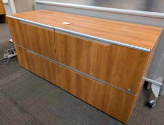 Cherry 4-Drawer Lateral Buffet Credenza - Used