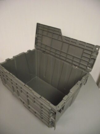 ORBIS® Flipak® FP182C Gray Plastic Distribution Container 21-13/16"L x 15-3/16"W x 12-7/8"H - New Surplus