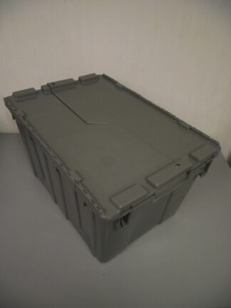 Pallet of 100 / ORBIS® Flipak® FP182C Gray Plastic Distribution Container 21-13/16"L x 15-3/16"W x 12-7/8"H - New Surplus