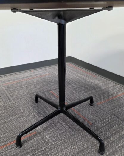 Round 36"D Grey Top Black Base Table - Used - Image 2