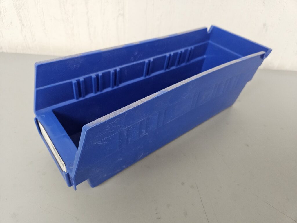 Shelf Bins 12"x4"x4" Blue - Used