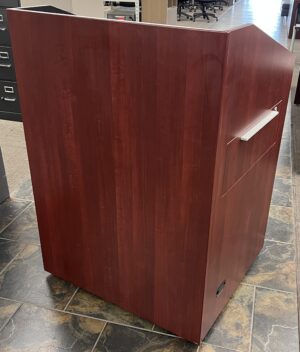 Mahogany A/V Podium w/ Storage - Used - Image 3