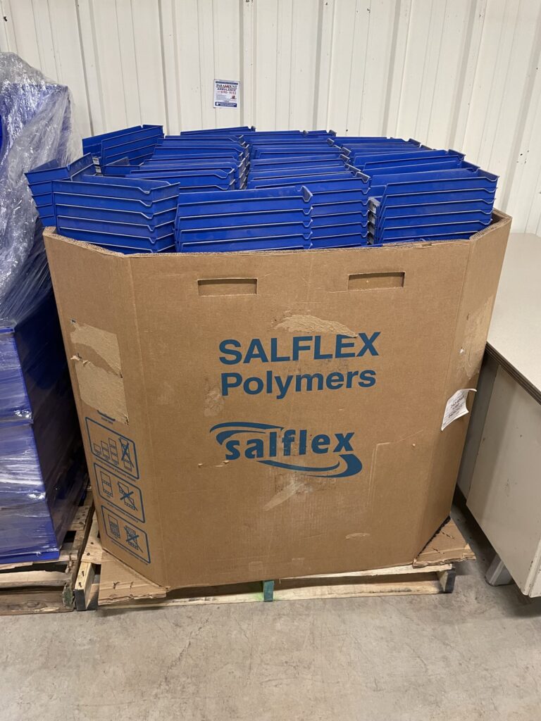 Shelf Bins 12"x4"x4" Blue PALLET LOT OF 1280 PCS - Used