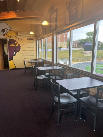 Custom Purple Tables, Chairs & Stools for Loras College in Dubuque - Image 5