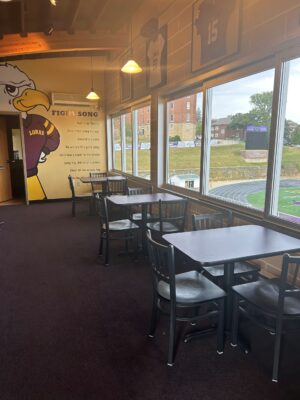 Custom Purple Tables, Chairs & Stools for Loras College in Dubuque - Image 5