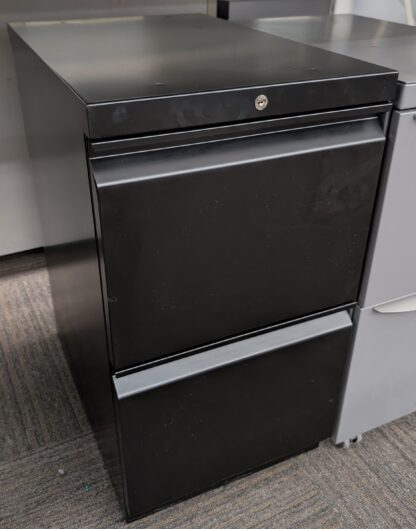Hon Black 15"x23"x28" File/File Mobile Drawer Pedestal - Used