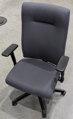 HON Ignition Grey Fabric High Back Task Chair w/ Arms- Used