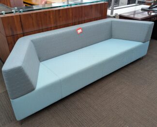 Steelcase Blue/Grey Trapezoidal Seating Station - Used
