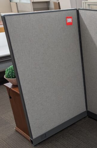 Haworth UniGroup Grey Fabric 36"x65"H Panels - Used