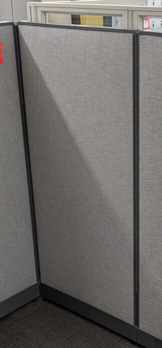 Haworth UniGroup Grey Fabric 30"x65"H Panels - Used