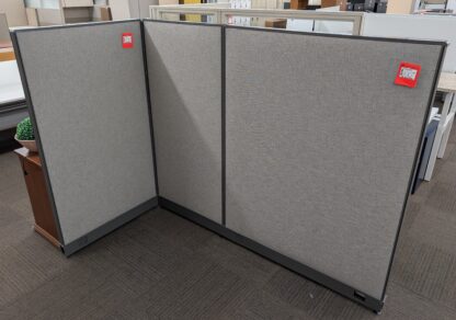 Haworth UniGroup Grey Fabric 36"x65"H Panels - Used - Image 2