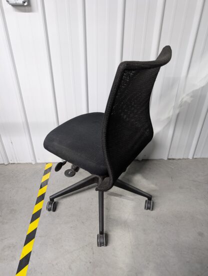Steelcase Black Mesh Back Black Fabric Seat "Jersey" w/ No Arms – Used - Image 2