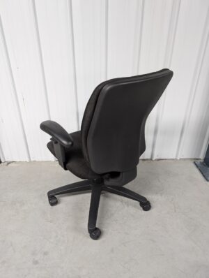 Alternative view of Black Fabric Task Chair With Arms - Used
