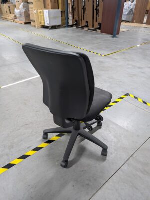 Alternative view of Black Fabric Armless Task Chair - Used