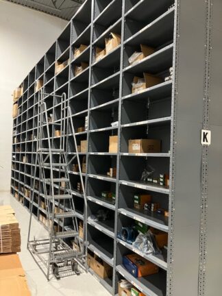 Triboro Brand 18"x36" (7'-6" Tall) Closed Shelving w/7 Shelves - Used