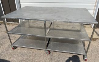 Stainless Steel 44"x72"x35"H Table on Casters - Used