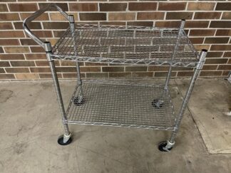 18"x30"x30" (tall) Wire 2-Shelf Carts - Used