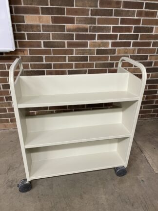 HON 18"x37"x42" Double-Sided Bookshelf Carts Repainted Putty - Used