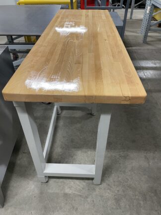 24”x72” Work Bench w/ Refinished Butcher Block Top (2” thick) - Used