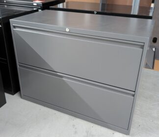Grey 3'x18"x27"H 2-Drawer Lateral File - Used