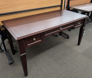 Mahogany 5'x30" Table Desk w/ Drawers - Used