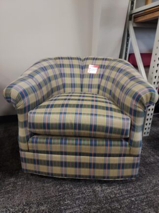 Vanguard Rocking & Swivel Plaid Soft Seating - New Surplus