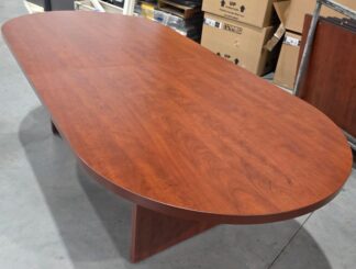PL Series Cherry 96"x44" 2-Piece Conference Table - Used