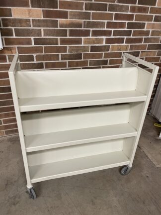 18"x37"x42" Double-Sided Library Carts Repainted Putty - Used