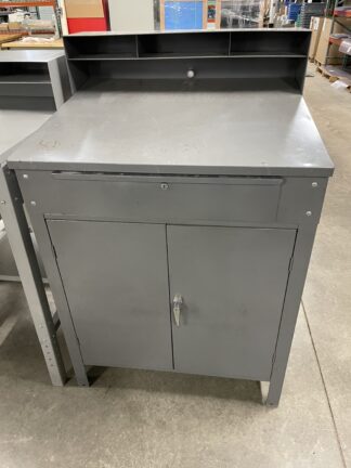 Foreman's Desk with Doors (No Key For Drawer) - Used
