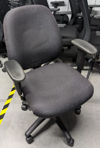 Harmony 4456 Black Pattern Fabric Office Chair - Used