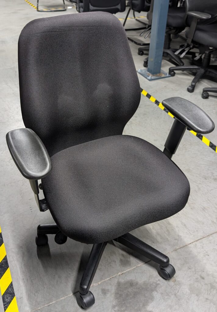 Eurotech Aviator Black Fabric Office Chair - Used