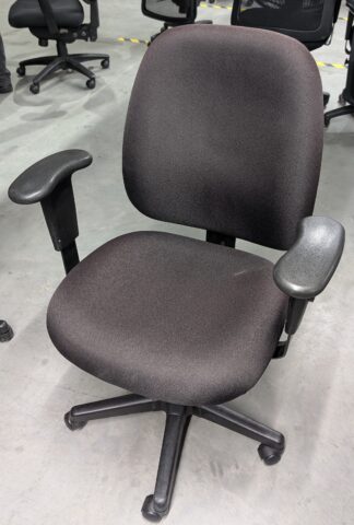 Eurotech Dark Brown Fabric Multi-Function Office Chair - Used