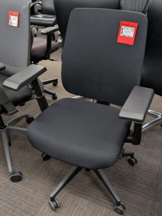 Haworth "Very" Black Fabric Task Chair - Used