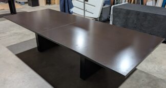 Mocha 10'x4' Rectangular 2-Piece Conference Table - Used