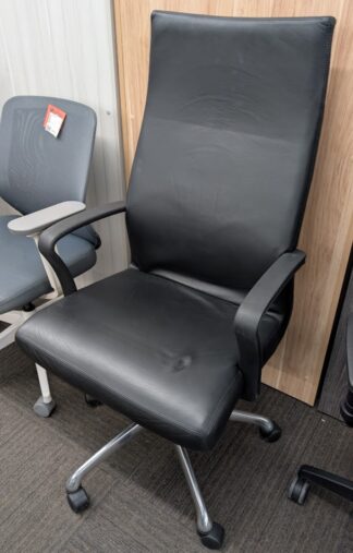 Steelcase Coalesse "Chord" Black High Back Conference Chair - Used
