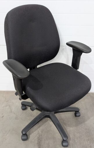 Harmony 4456 Black Pattern Fabric Office Chair - Used