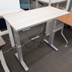 Grey Woodgrain 4'x2' Electronic Height-Adjustable Table - Used