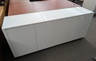 White 71"x18"x30"H Buffet Credenza - Used