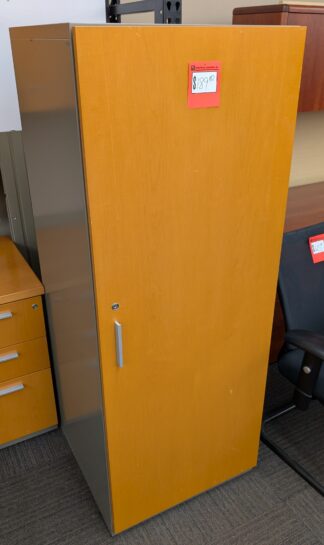 Harvest Cherry 24"x24"x63"H Wardrobe Combo Cabinet - Used