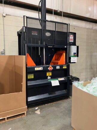 Cram-A-Lot Cardboard Baler Model VB-60-T - Used