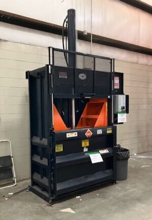 **SALE PENDING** Cram-A-Lot Cardboard Baler Model VB-60-T - Used - Image 5