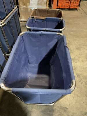 Commercial Laundry Cart with Wheels 25"x35"x32" (Sold As A Pair) – Used - Image 3