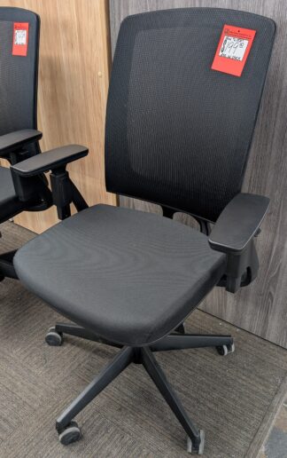 HON "Lota" Black Fabric Mesh Back Task Chair - Used