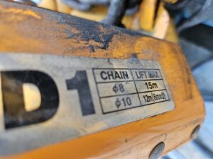 Harrington ERO20L 2-Ton Electric Chain Hoist withTS2-117 Manual Trolley - Used - Image 3